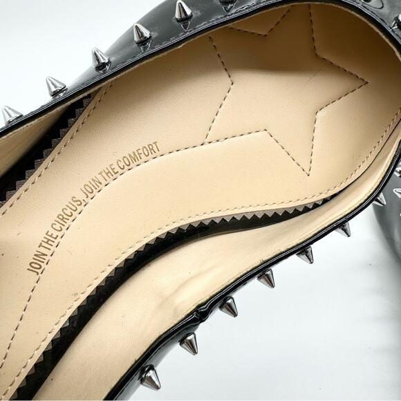 NWOT Circus by Sam Edelman River Rivet Ballerina Flat Black Patent Sz 7.5 Firm $ - Picture 12 of 15